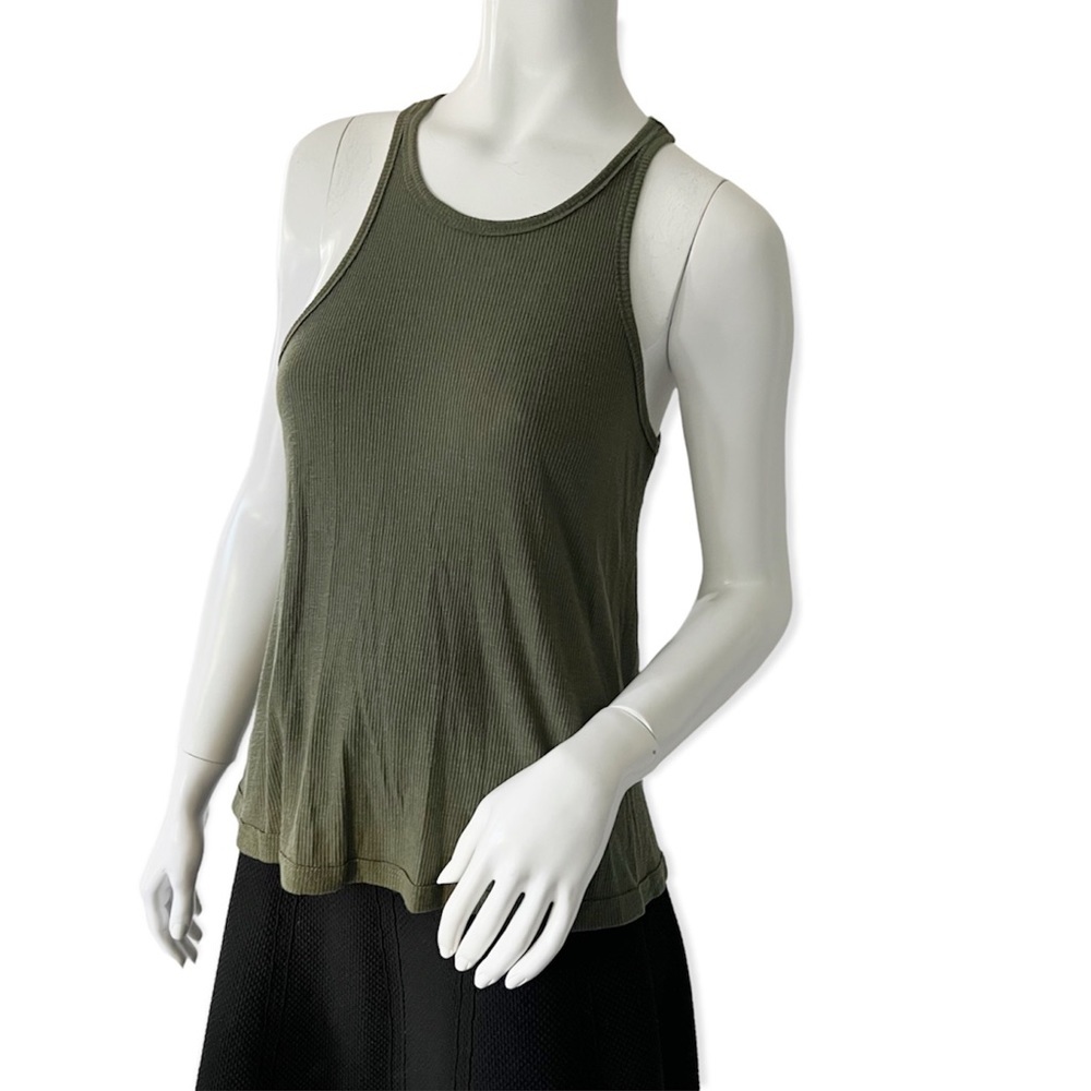 Free People Olive Green Tank Top Size S